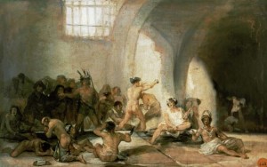 Tollhaus - Gem&auml;lde von Francisco Jos&eacute; de Goya